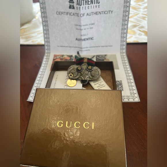 Authentic GUCCI GUCCIOLI Dachshund Dog Key Ring/Charm Strap - Picture 8 of 11